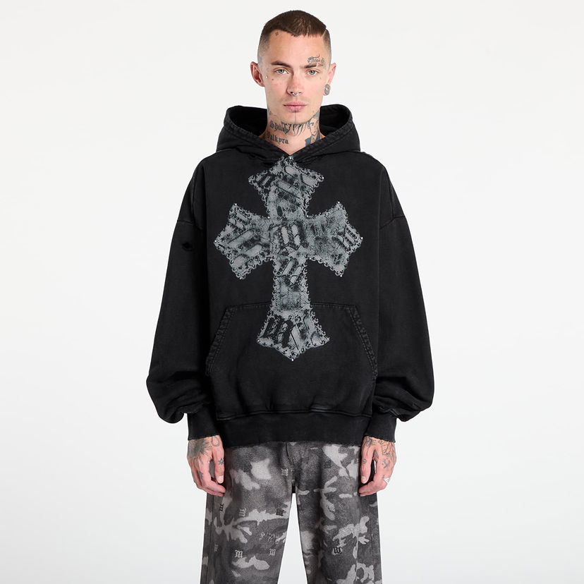 Sweatshirt MISBHV MISBHV Goth Cross Graphic Hoodie Sort | 251M212