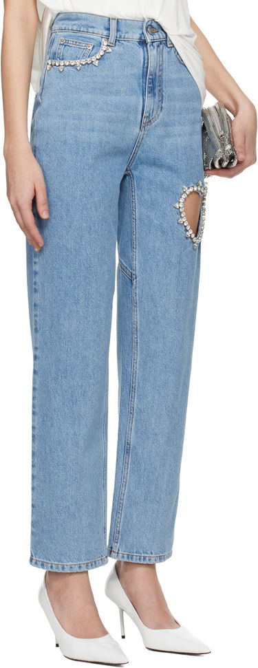 Jeans Area AREA Crystal Heart Cutout Jeans Blå | 0000PA0069DE01, 1