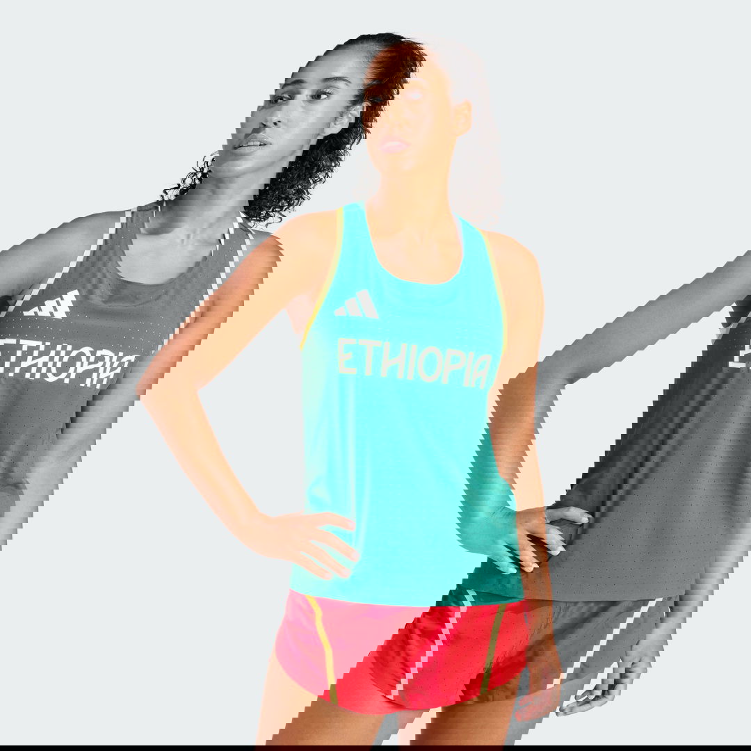 Tanktop adidas Performance Team Ethiopia Running Grøn | IW3917, 0