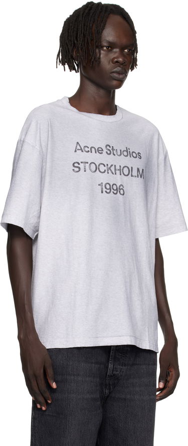 T-shirt Acne Studios Faded T-Shirt Grå | CL0201-, 4