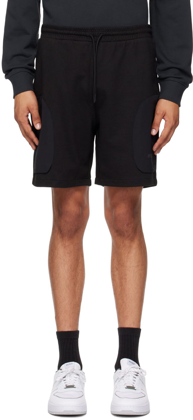 Shorts BOSS Hugo Black Drawstring Shorts Sort | 50516684