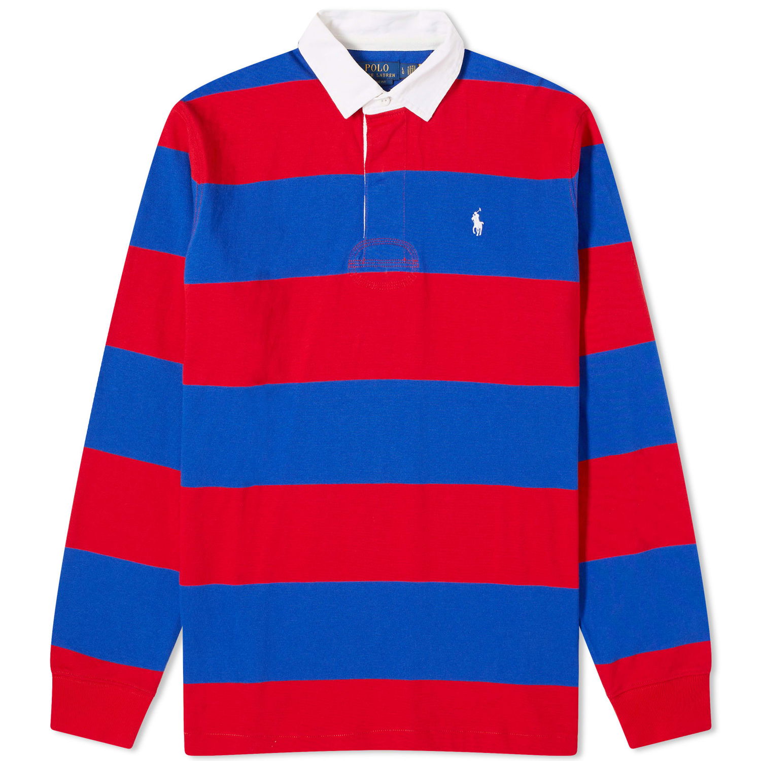 Polo skjorte Polo by Ralph Lauren Stripe Rugby Polo Shirt Rød | 710900566013, 0