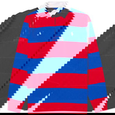 Polo skjorte Polo by Ralph Lauren Stripe Rugby Polo Shirt Rød | 710900566013, 0