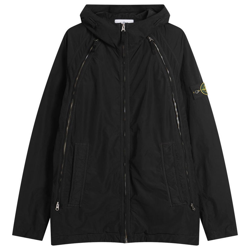 Jakke Stone Island David Light-TC Hooded Jacket, Size Large Sort | K2S15Q100013-V0029