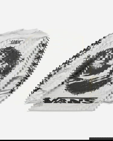 T-shirt Vans Act of Disagreement Hazard Checkered Barbed Wire SIXIR Chaos Times Longsleeve T-Shirt Hvid | VN000RPWWHT1, 2