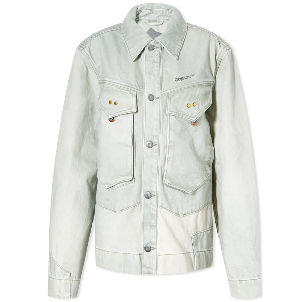 Jakke Objects IV Life Oversized Denim Jacket Grøn | OBJ-001-201-01-0422, 0