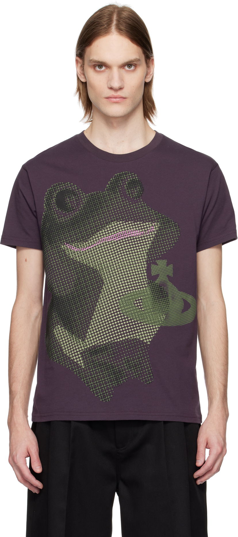 T-shirt Vivienne Westwood Vivienne Westwood Frog Classic T-Shirt Lilla | 3G01003C-J001M-