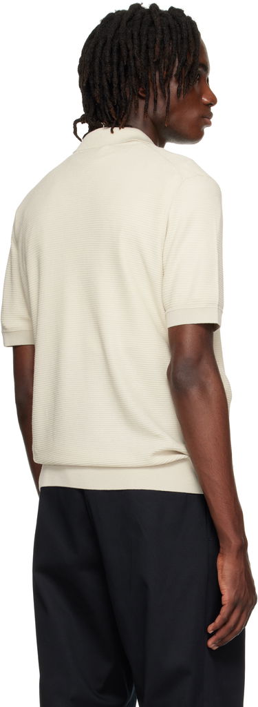 Polo skjorte BOSS Regular-Fit Knit Polo Shirt Beige | 50543148, 2