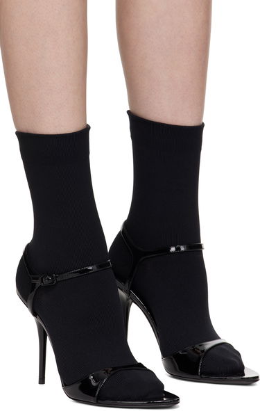 Sokker Balenciaga Balenciaga Avenue Sock 110 Heeled Sandals Sort | 810517 W12H2, 3
