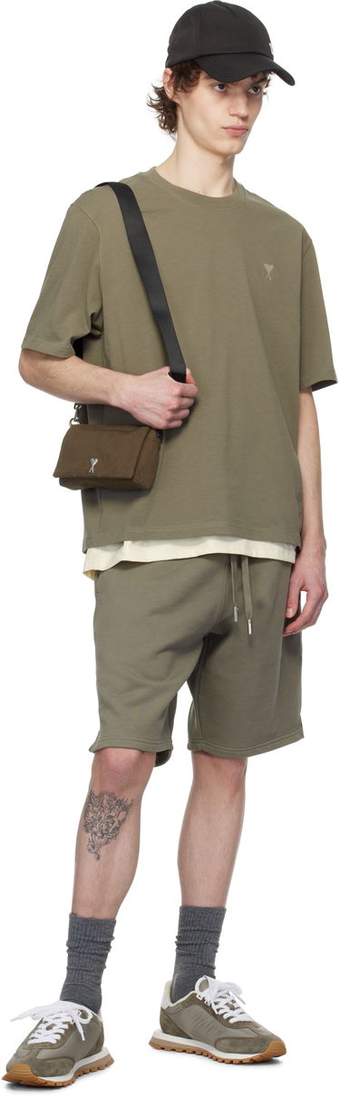 Shorts AMI AMI Paris De Coeur Dye Shorts Grøn | HSO674.747, 3