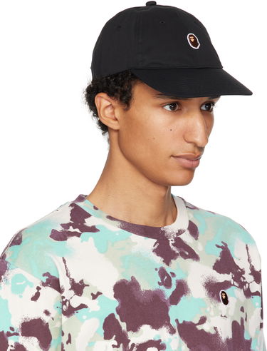Kasket BAPE One Point Twill Cap Sort | 001CPL301311M, 1