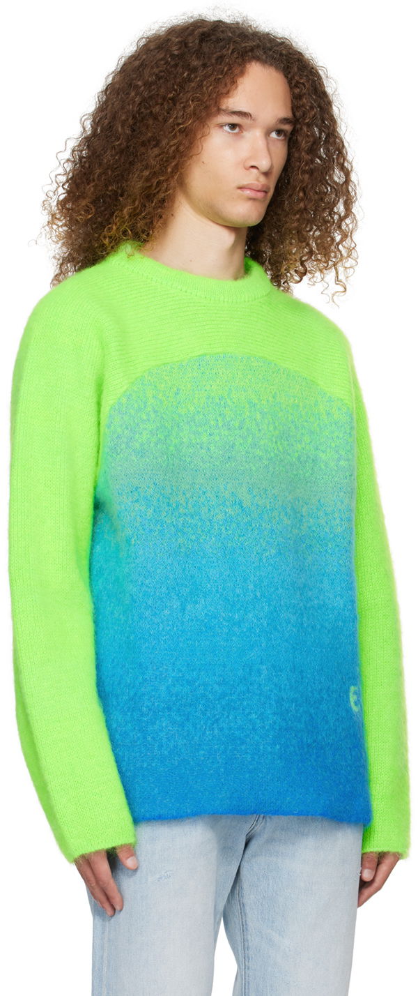 Sweater ERL Gradient Knit Sweater Grøn | ERL07N001, 1