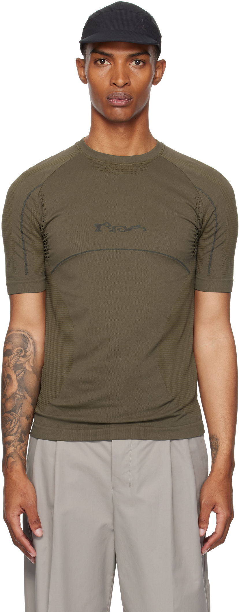 T-shirt ROA ROA Seamless T-Shirt Grøn | RBMW0438YA62