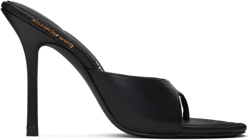 Tilbehør Alexander Wang Alexander Wang Lucienne 105 Thong Heeled Sandals Sort | 30125S010