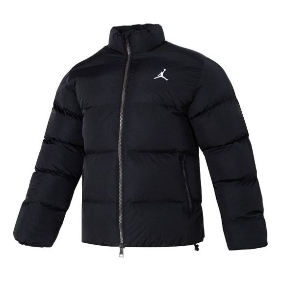 Puffer jakke Nike Men's Fitness Mock-Neck Long-Sleeve Top Sort | FB7332-010