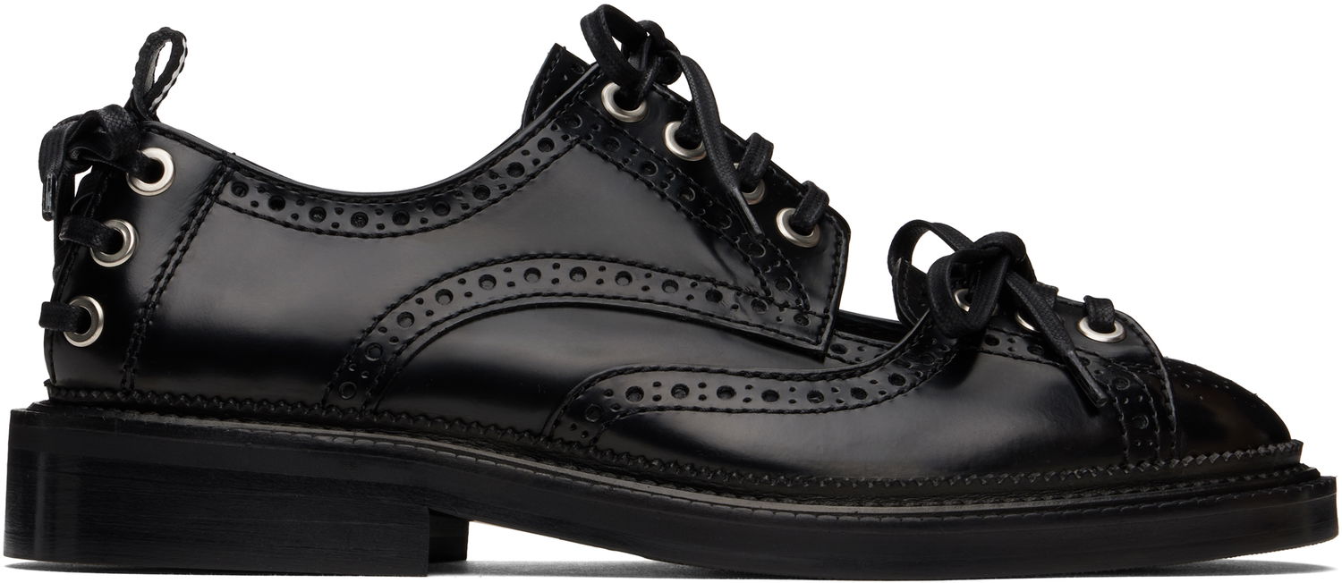 Tøj Simone Rocha Simone Rocha Multi-Lace Cutout Brogues Sort | BRG12 0740, 0