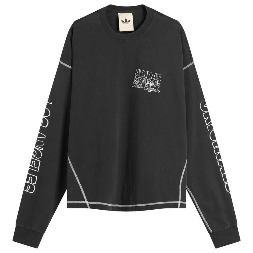 T-shirt adidas Originals OG LA Long Sleeved T-Shirt Sort | JX6140