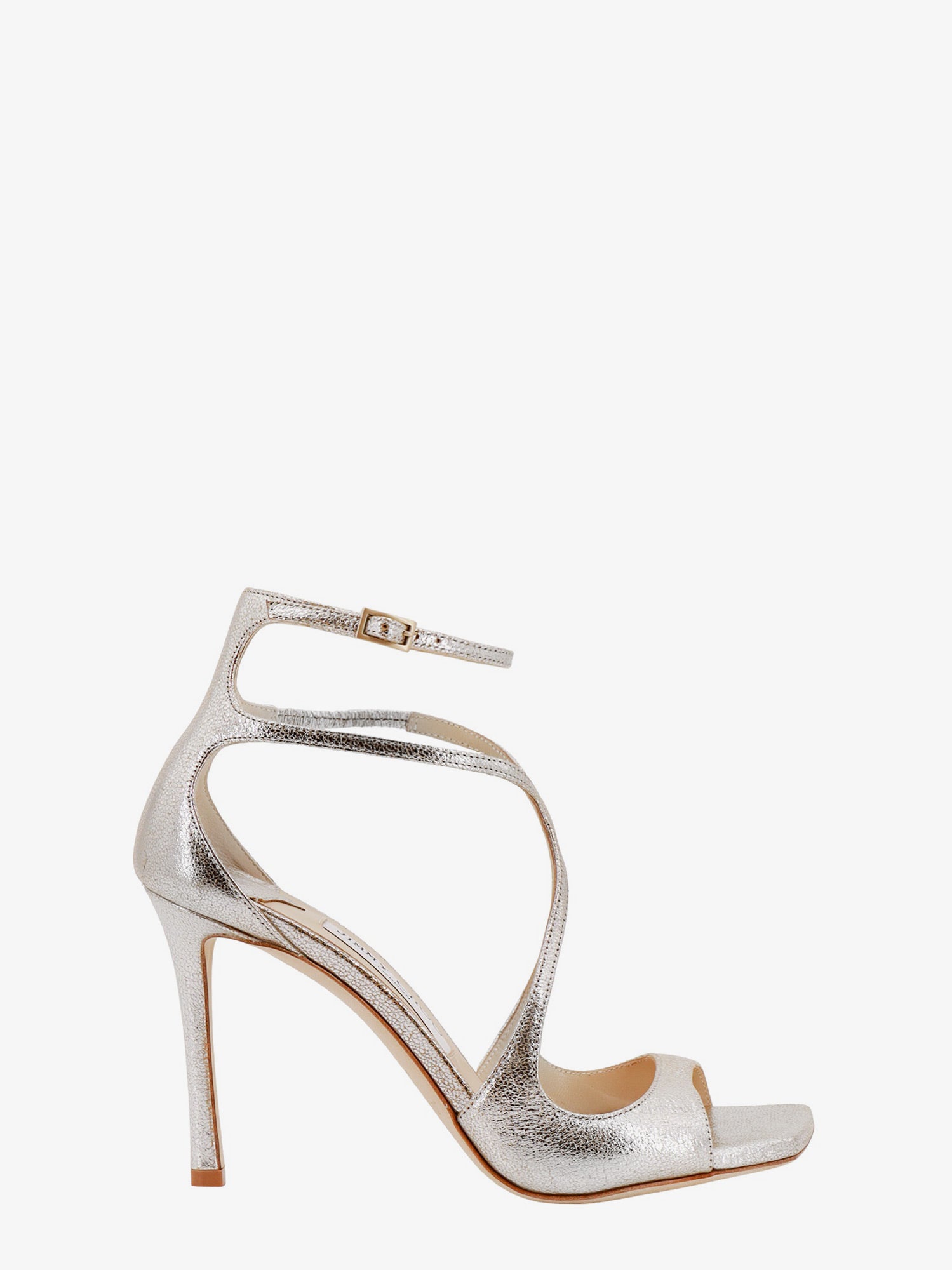 Sneakers og sko Jimmy Choo Metallic Leather High Heel Sandals Metalisk | AZIA95GLECHAMPAGNE, 0