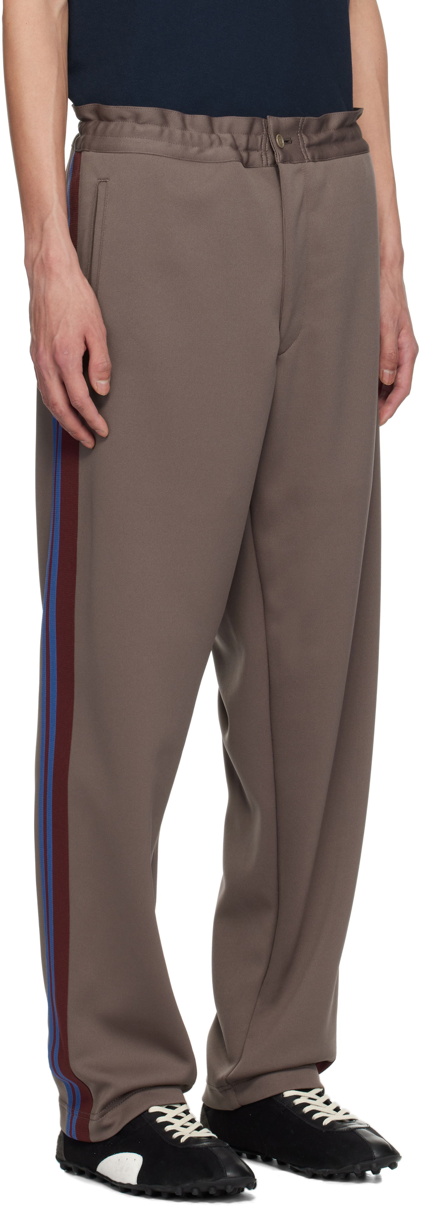 Bukser Comme des Garçons Homme Deux Striped Track Pants Brun | DO-T023-S25, 1
