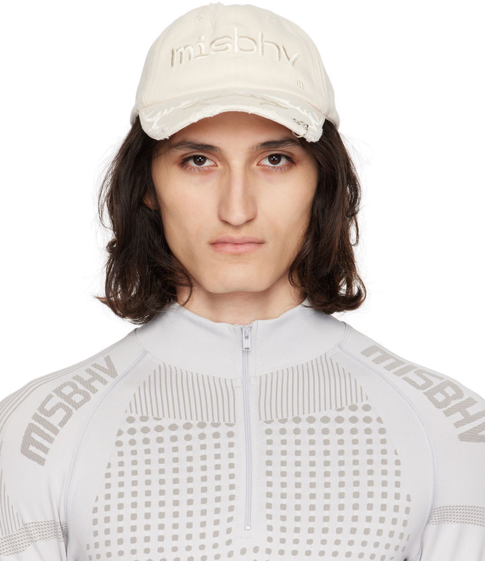 Kasket MISBHV Pierced Cap Beige | 240A513, 0