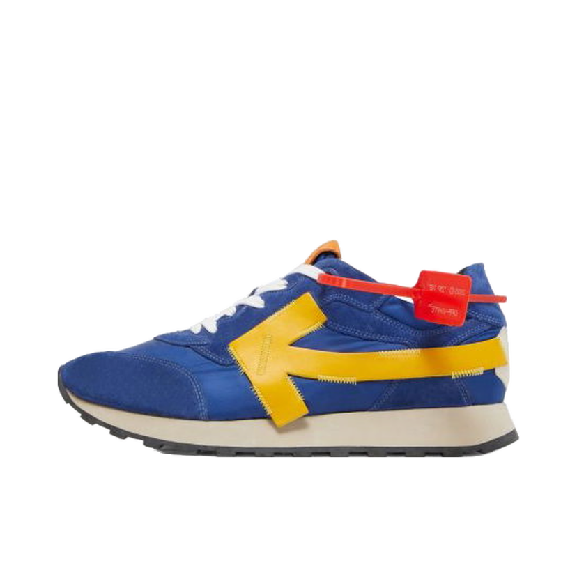 Sneakers og sko Off-White Arrow Running "Blue Yellow" Mørkeblå | OMIA118S19D38034 3060