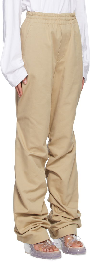 Bukser We11done We11done Banded Shirring Trousers Beige | WD-PT1-23-296-U-BG, 1