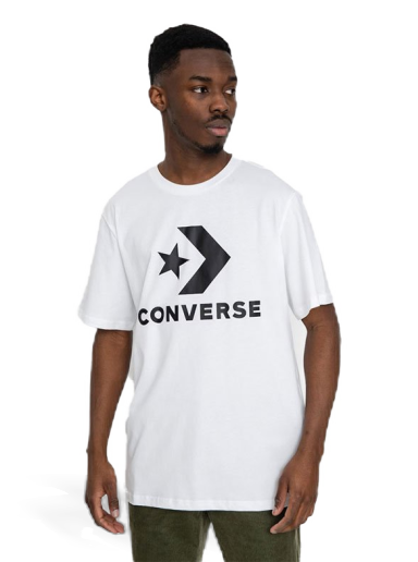 T-shirt Converse Standard Fit Logo Star Chevron Hvid | 10025458-A03
