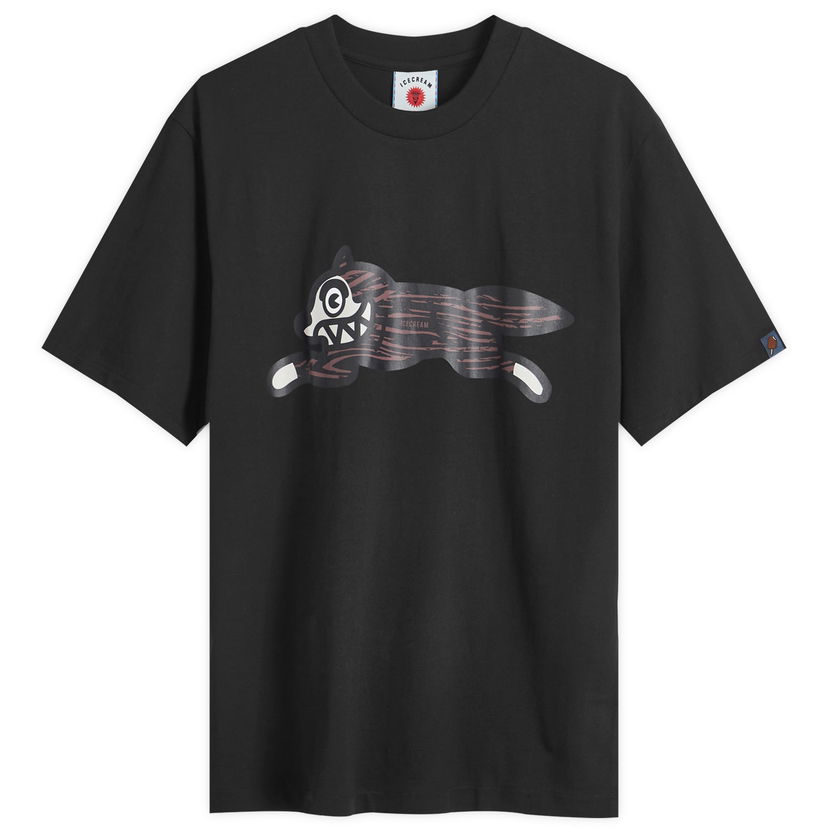 T-shirt BBC IceCream Woodgrain Running Dog Graphic Tee Sort | IC24345-BK