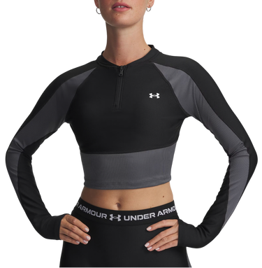Crop top Under Armour Long Sleeve Crop Top HG Rib 1/4 Zip Sort | 6003981-004, 0