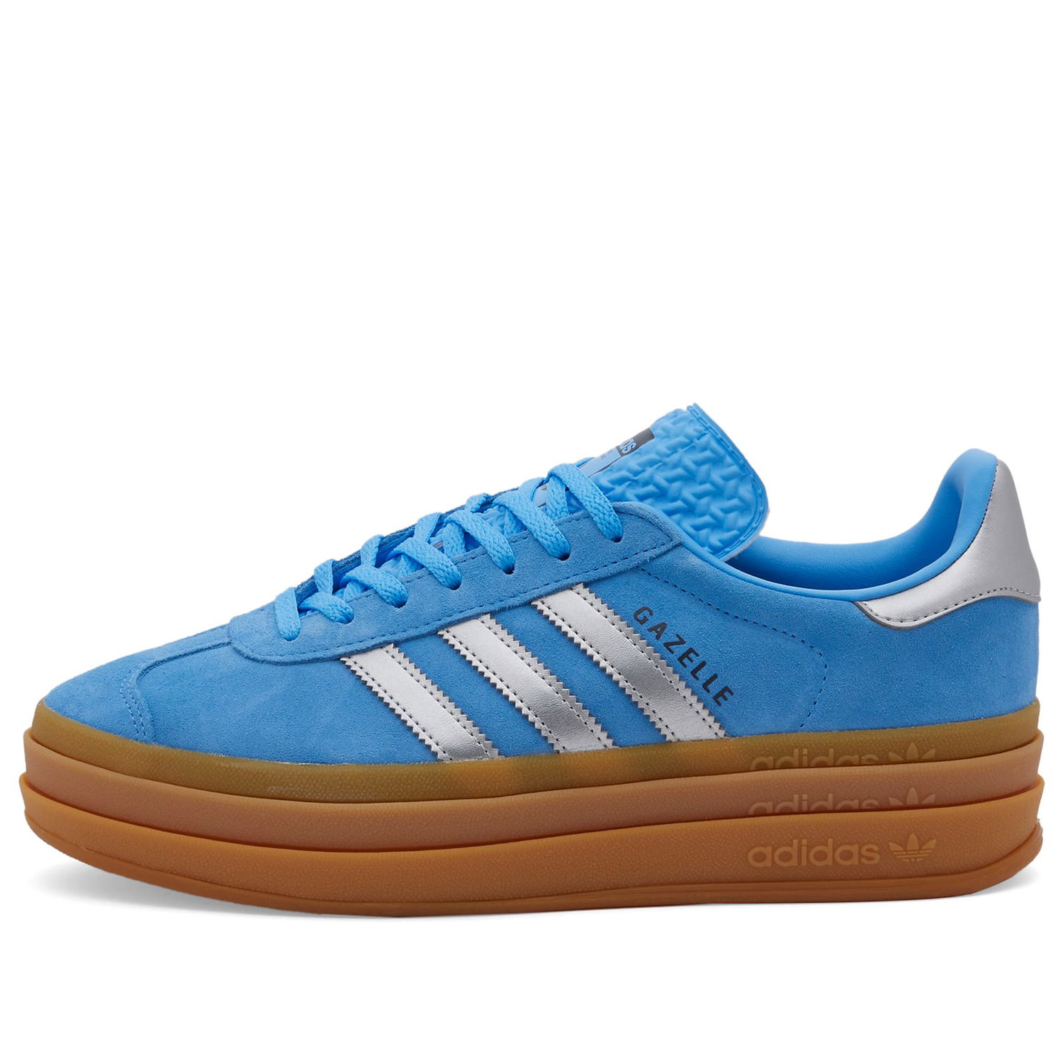 Sneakers og sko adidas Originals Adidas Women's Gazelle Bold W in Blue Burst/Silver Metal/Aurora Ink, Size UK 3 | END. Clothing Blå | JI0327, 0