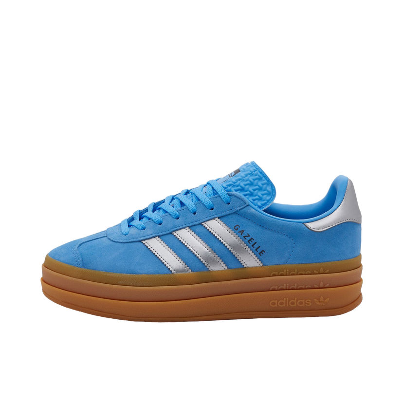 Sneakers og sko adidas Originals Adidas Women's Gazelle Bold W in Blue Burst/Silver Metal/Aurora Ink, Size UK 3 | END. Clothing Blå | JI0327