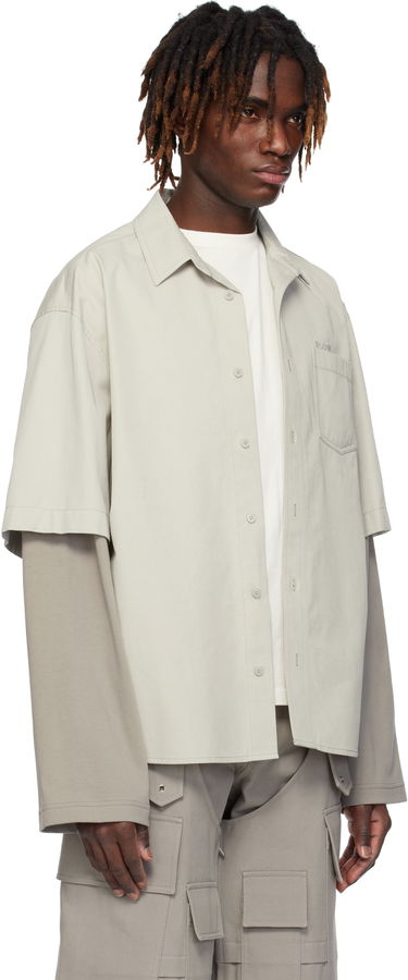 Skjorte We11done We11done Layered Shirt Grå | WD-SH0-25-162-M-GY, 1