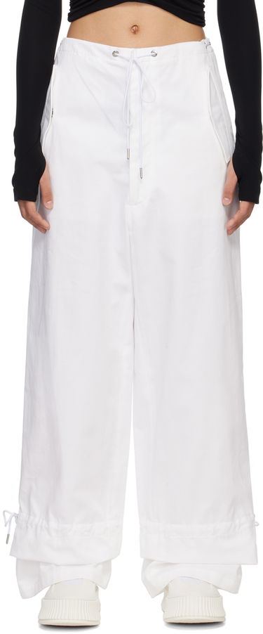Cargo bukser Dion Lee Dion Lee Eyelet Tie Trousers Hvid | A2273R22, 0