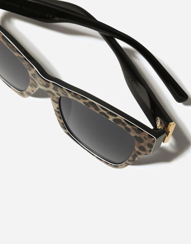 Solbriller Dolce & Gabbana New Arrivals Crossed Leopard Print Acetate Sunglasses Flerfarvet | VG4512VP3879V000, 3