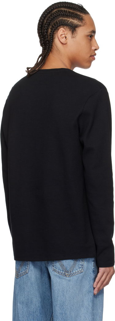 Sweater BOSS BOSS Waffle-Structured T-Shirt Sort | 50535870, 2