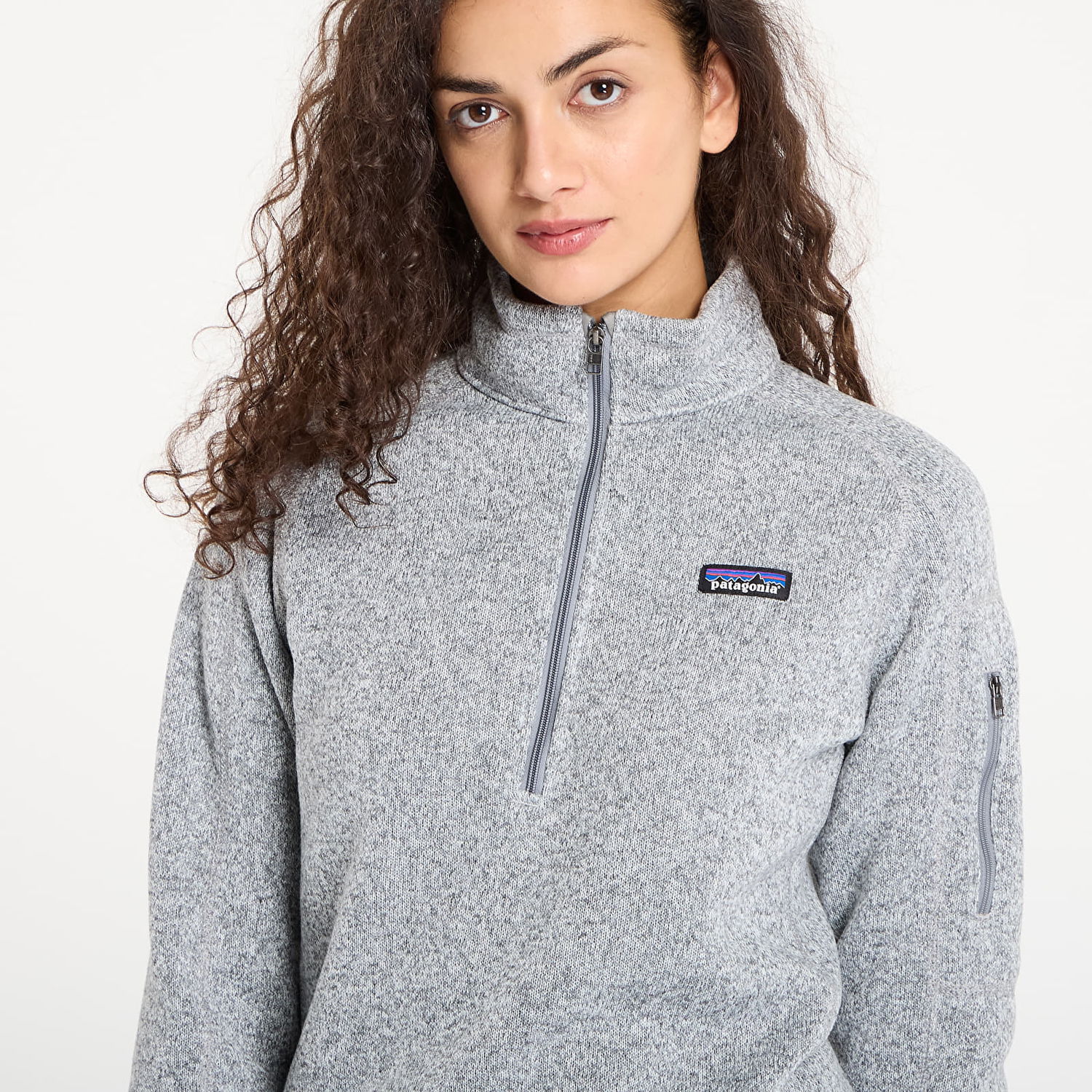 Sweater Patagonia Women's Better Sweater 1/4 Zip Fleece Pullover Grå | 25618 BCW, 1