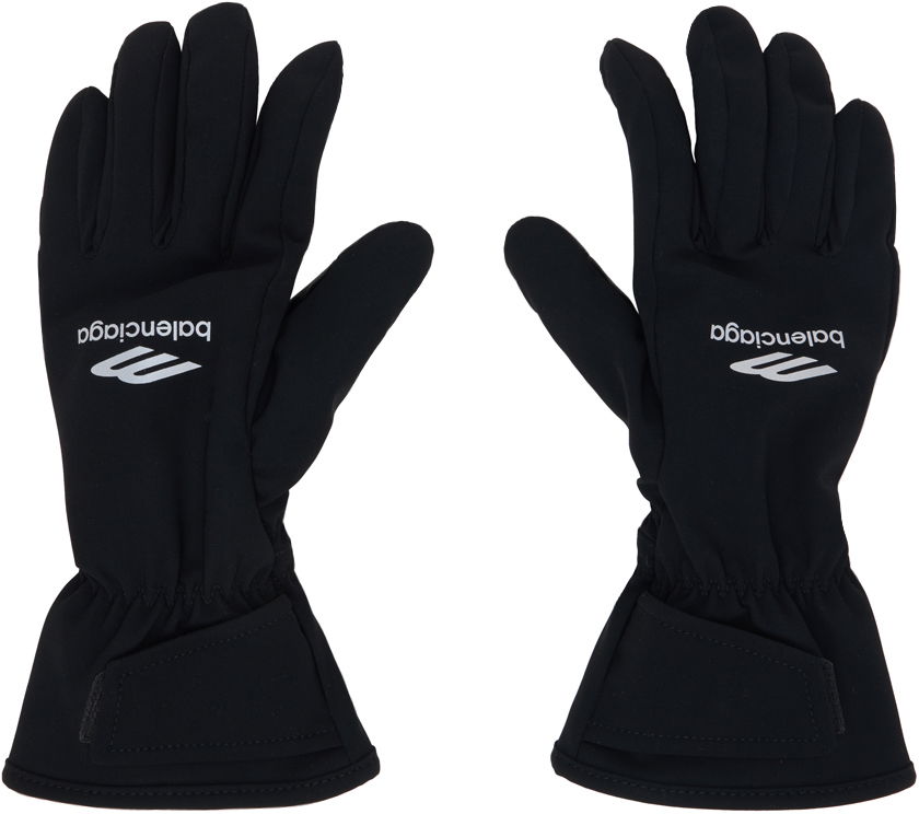 Handsker Balenciaga Skiwear 3B Sports Icon Ski Gloves Sort | 773147-4D9B4-1000, 0