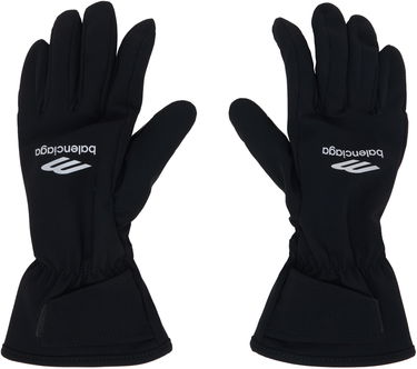 Handsker Balenciaga Skiwear 3B Sports Icon Ski Gloves Sort | 773147-4D9B4-1000, 0