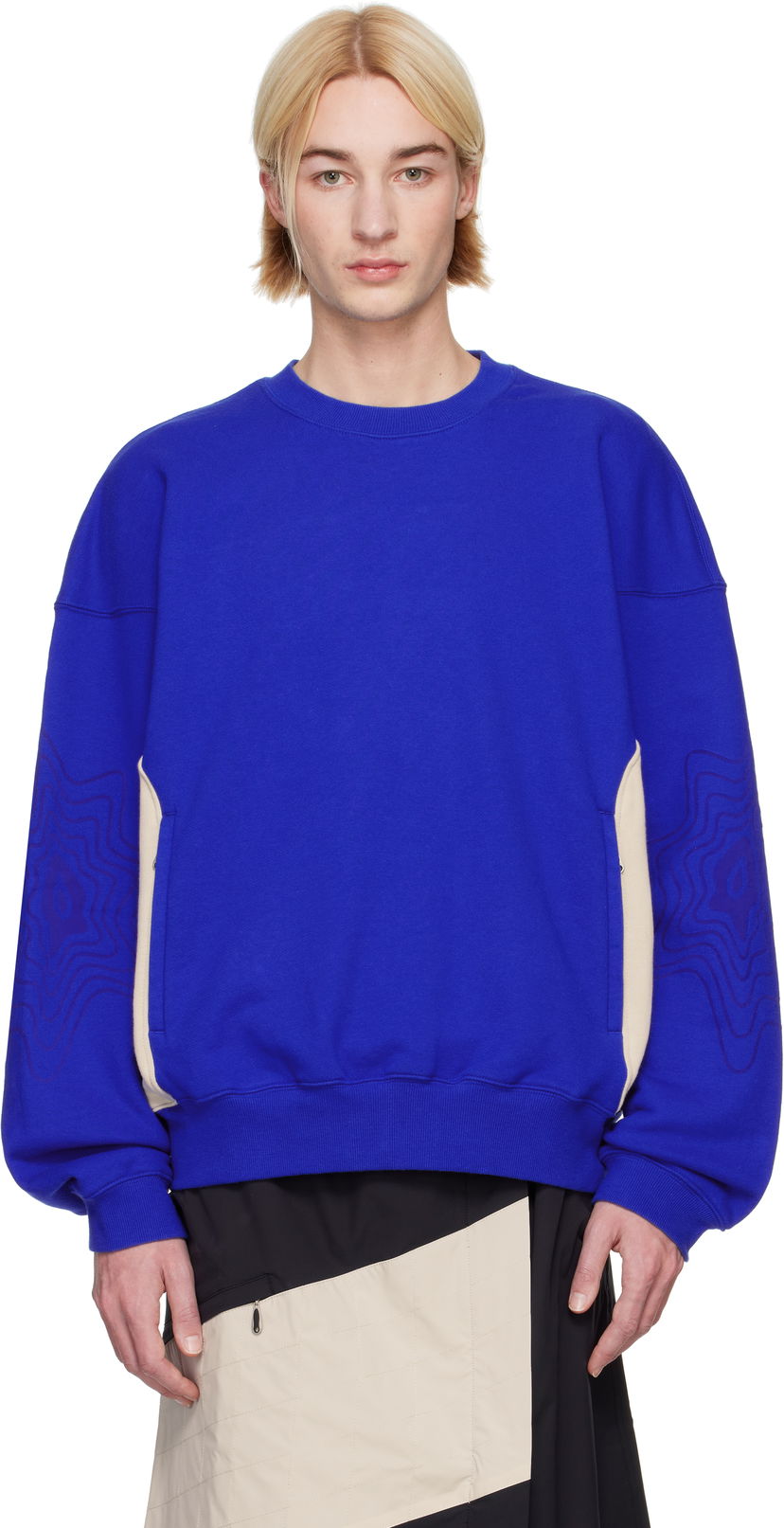 Sweater Asics Edition Bixance Sweatshirt Blå | 2203A297-400