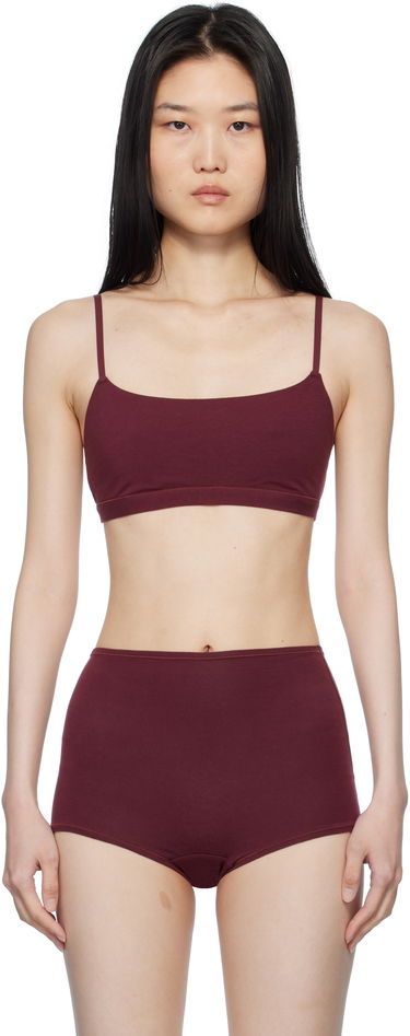 Bh SKIMS SKIMS Cotton Jersey Scoop Bralette Bourgogne | BR-SCP-4460, 0