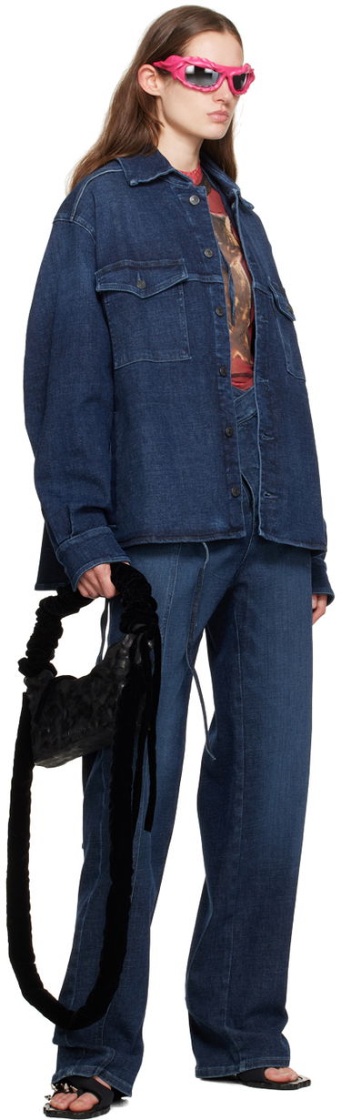 Skjorte Ottolinger Ottolinger Buttoned Denim Shirt Blå | 1700409, 3