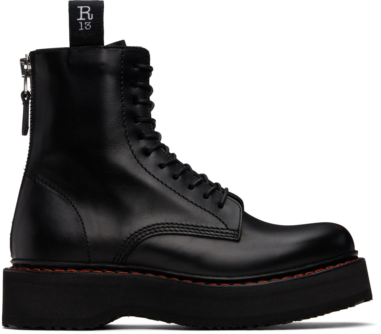 Tøj R13 R13 Single Stack Boots Sort | R13WS025-S001A, 0