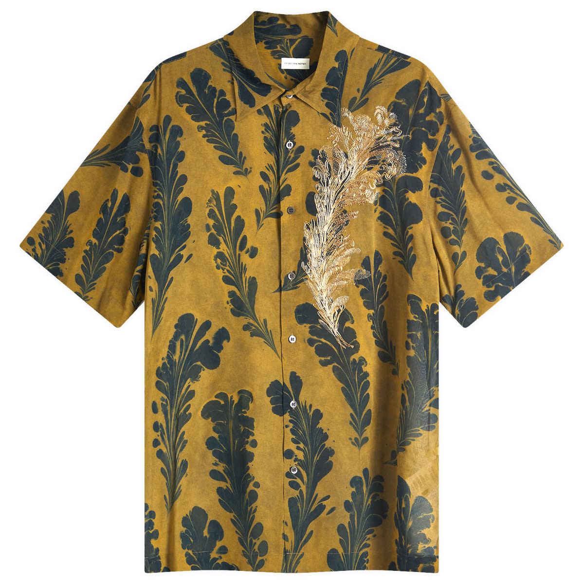 Skjorte Dries Van Noten Dries Van Noten Cassidye Vacation Shirt, Size Large Brun | 251-020751-1004-205, 1
