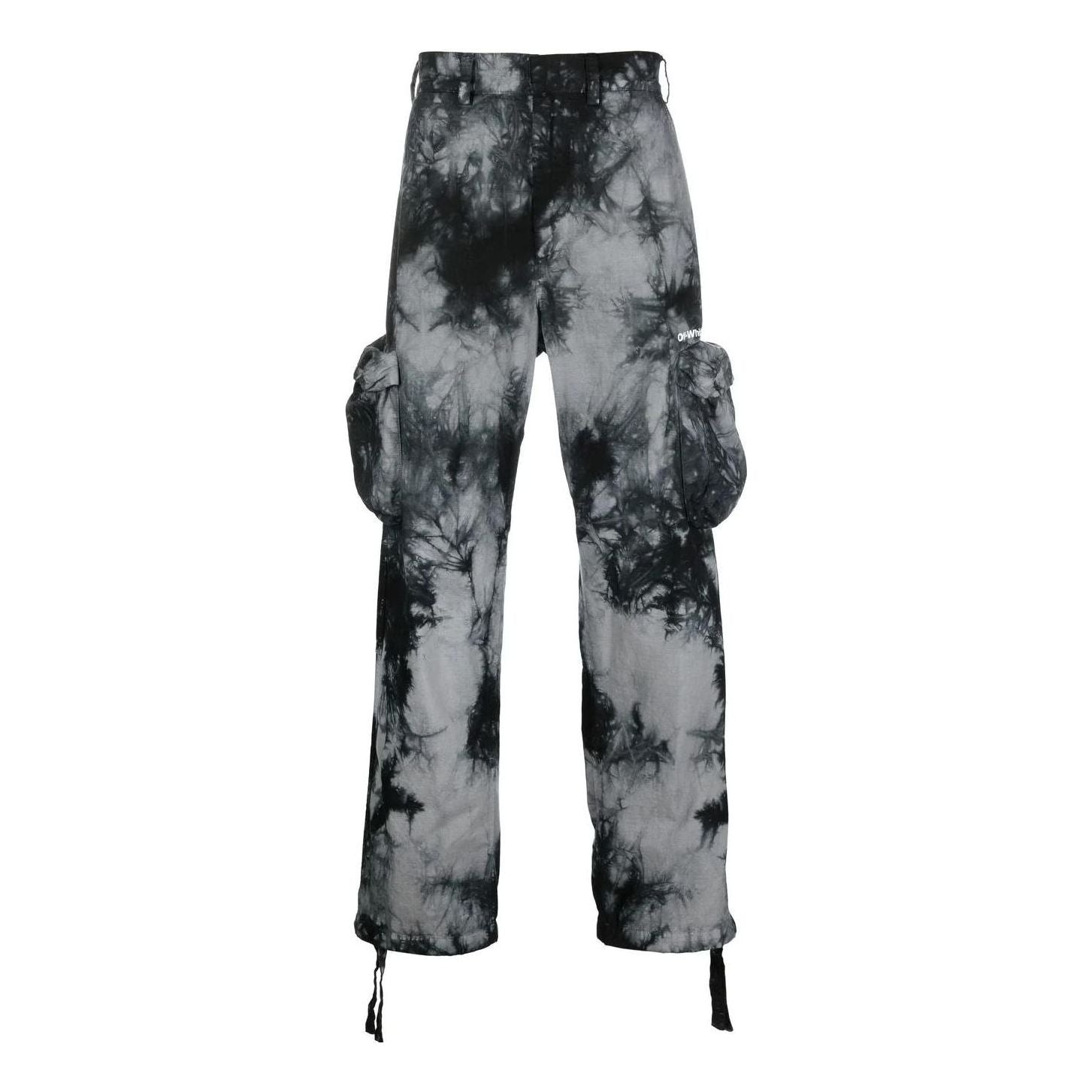 Cargo bukser Off-White Tie Dye Cargo Pants Sort | OMCF032F22FAB0010701, 0
