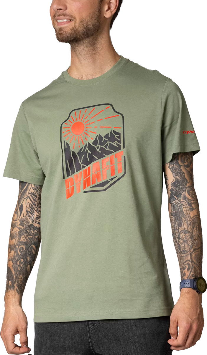 T-shirt Dynafit T-Shirt With Print Short Sleeve Grøn | 08-0000070998-5291
