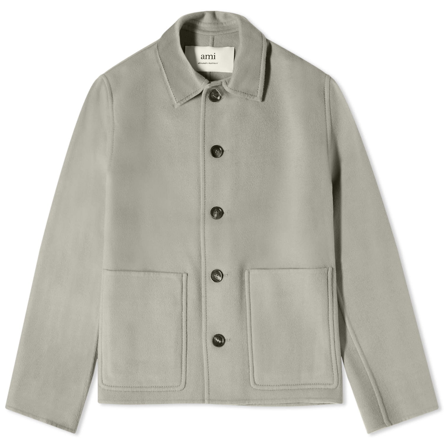 Jakke AMI Double Face Wool Jacket Grå | HJK200-WV0022-263, 0