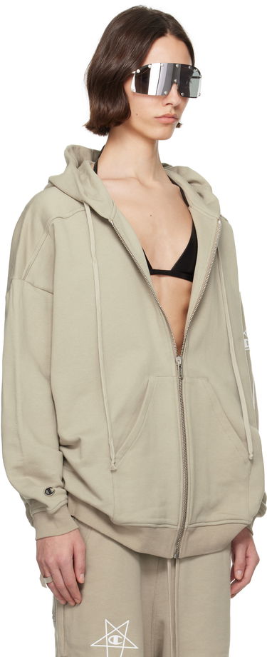 Sweatshirt Rick Owens Rick Owens Champion Edition Jumbo Jason's Hoodie Grøn | CW01E1663 CHFE, 1