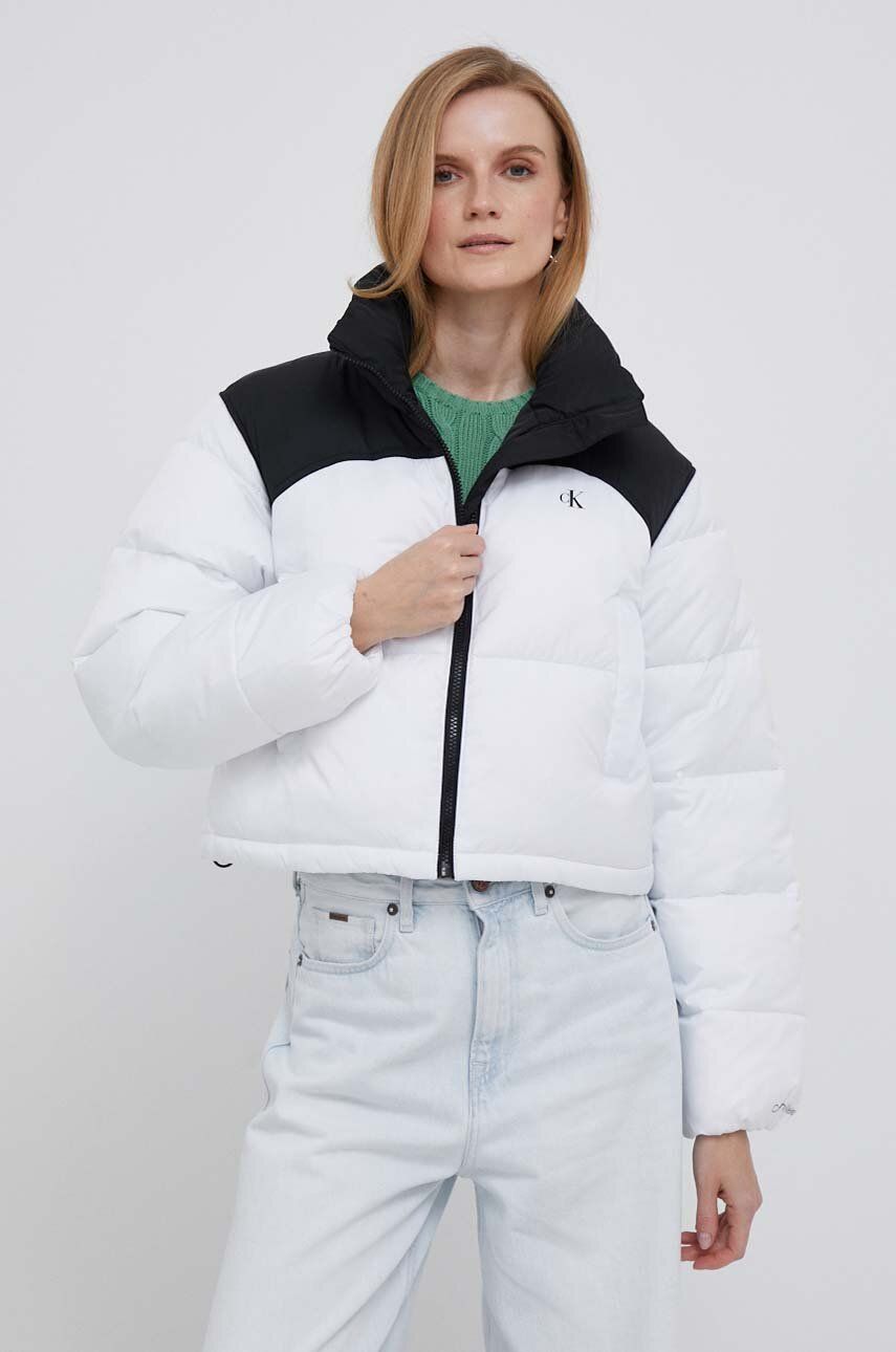 Puffer jakke CALVIN KLEIN Puffer Jacket Hvid | J20J221379, 0