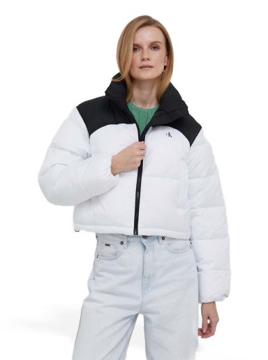 Puffer jakke CALVIN KLEIN Puffer Jacket Hvid | J20J221379