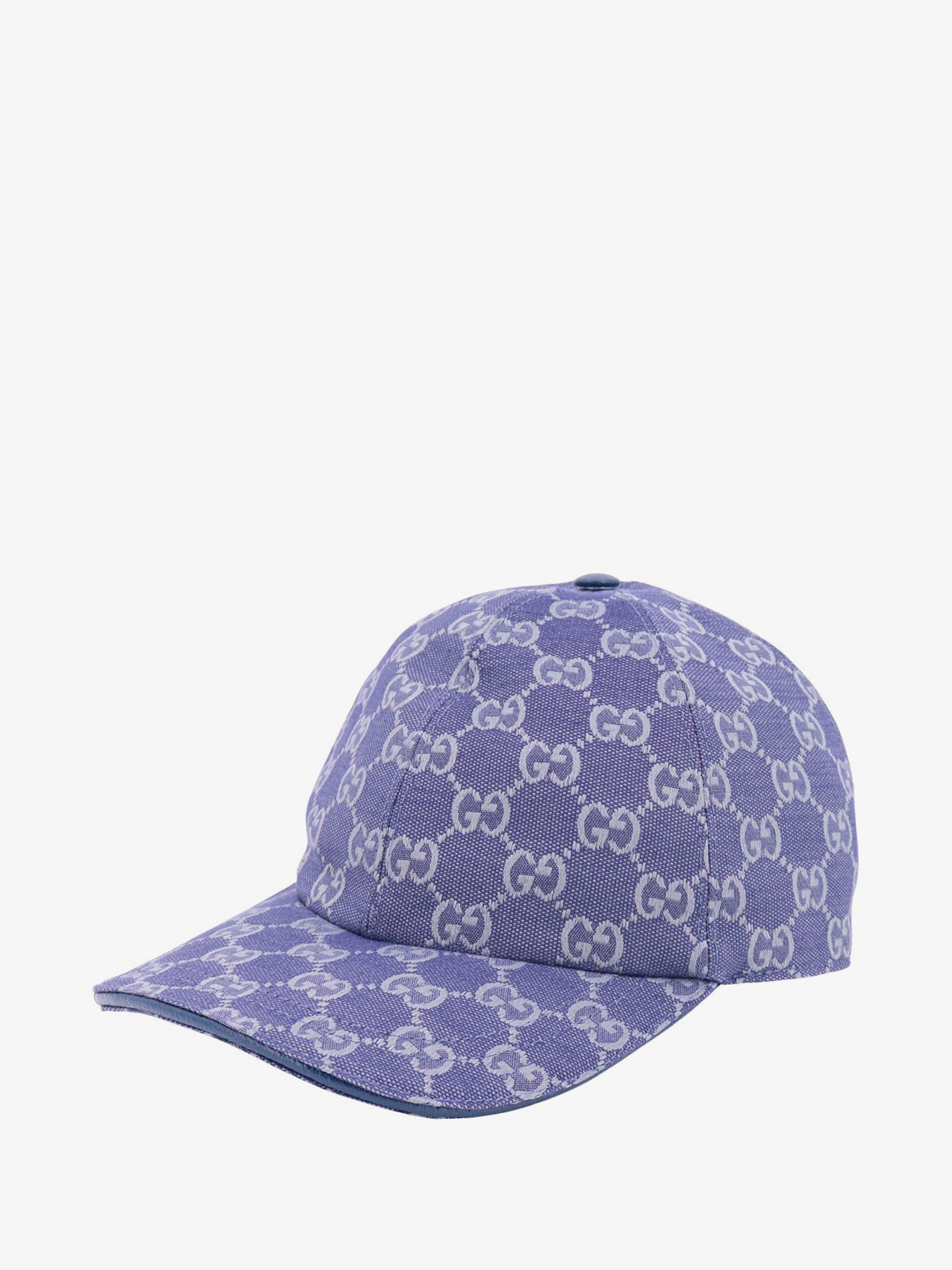 Kasket Gucci Blue Monogram Baseball Hat Blå | 7484754HG624468, 1